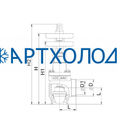 Ручной регулирующий клапан TVD-A DN50 угловой (Комплектация с защитным алюминиевым колпачком) Dofun Ручной регулирующий клапан TVD-A DN50 угловой (Комплектация с защитным алюминиевым колпачком) Dofun