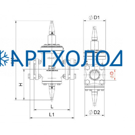Сервоприводный клапан с пилотным управлением до себя IPRV DN125 Dofun Сервоприводный клапан с пилотным управлением до себя IPRV DN125 Dofun