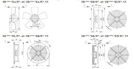Вентилятор осевой ZIEHL-ABEGG FB042-4DK.2F.V4P Ziehl-Abegg Вентилятор осевой ZIEHL-ABEGG FB042-4DK.2F.V4P Ziehl-Abegg