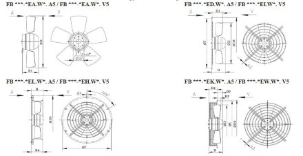 Вентилятор осевой ZIEHL-ABEGG FB045-4EK.4F.V4L Ziehl-Abegg Вентилятор осевой ZIEHL-ABEGG FB045-4EK.4F.V4L Ziehl-Abegg
