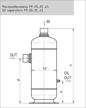 Маслоотделитель FP-OS-25-258 Frigopoint Маслоотделитель FP-OS-25-258 Frigopoint