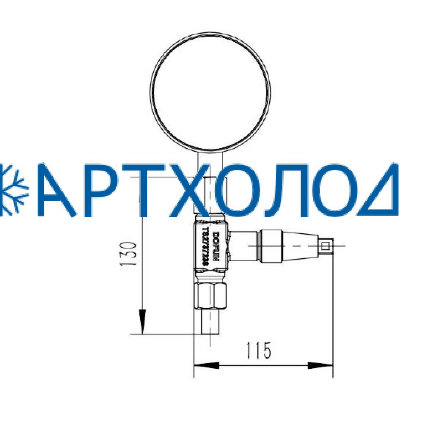 Клапан манометра PGV-A DN10 Dofun Клапан манометра PGV-A DN10 Dofun