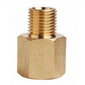 Штуцер переходный DJ - M 1/4 - F 3/8 (М - наружняя, F - внутренняя) 