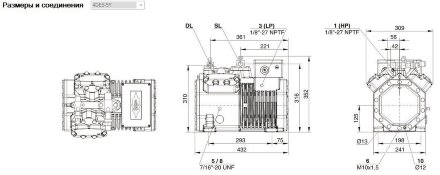 Компрессор 4DES-5Y (LBP/MBP/HBP) Ecoline Bitzer Компрессор 4DES-5Y (LBP/MBP/HBP) Ecoline Bitzer