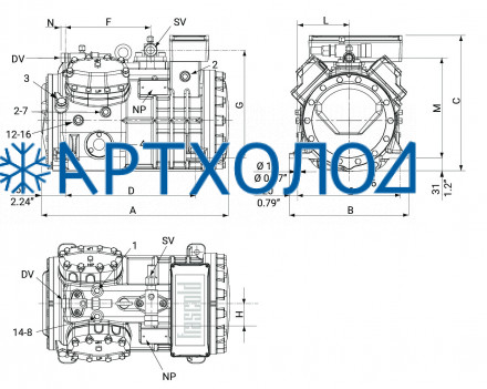 Компрессор Frascold Q4-21.1Y