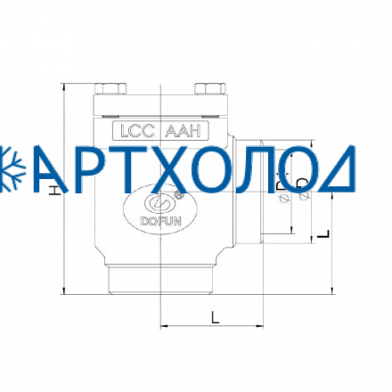 Обратный клапан CVD-A DN40 угловой Dofun Обратный клапан CVD-A DN40 угловой Dofun