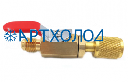 Переходной адаптер с вентилем DSZH BV-01 (M1/4"SAE х F1/4"SAE)