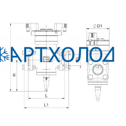 Автоматический двухступенчатый электромагнитный клапан (NC) DGSV-2C DN40 Dofun Автоматический двухступенчатый электромагнитный клапан (NC) DGSV-2C DN40 Dofun