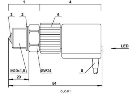 Реле контроля уровня масла OLC-K1 к компрессору BITZER 4NES-14.F3Y Bitzer